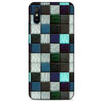 Xiaomi Redmi 9A Kılıf Patchwork (46) Core Armor Kılıf Gri Cam Göbeği
