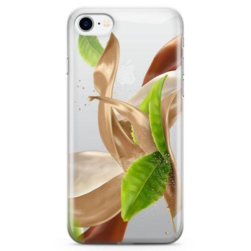 Apple iPhone 7 Kılıf Süt Çay Nane Arka Kapak Koruma Desenli Full Koruyucu