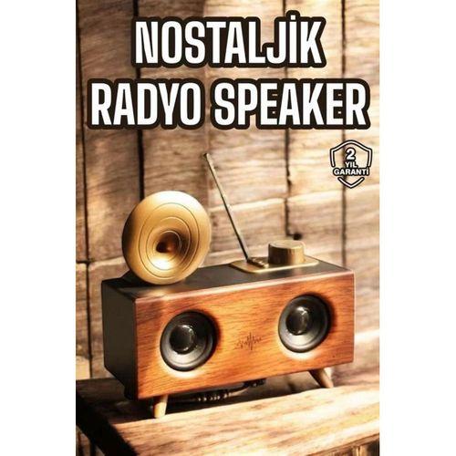 Nostaljik Görünümlü Bluetooth Bağlantılı Speaker