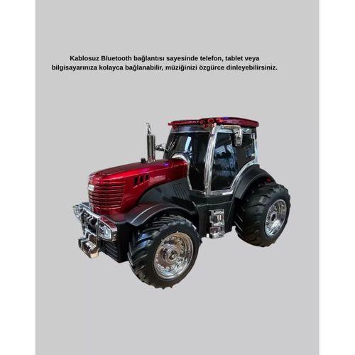 Retro Traktör Tasarımlı Kablosuz Hoparlör Usb Tf Aux Fm Destekli