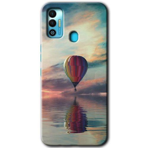 Tecno Spark 7T HD Baskılı Kılıf + 9D Tam Ekran Koruyucu - Zeplin
