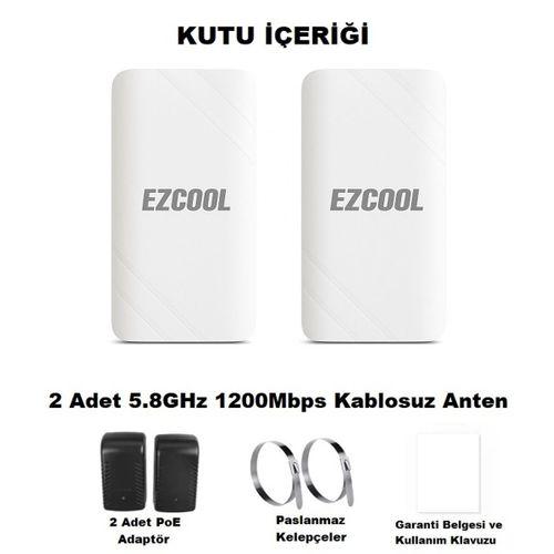 EZCOOL EZ-W580AN DIŞ ORTAM (5.8GHz 1200Mbps 1KM) ACCESS POİNT