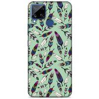 Oppo Realme C15 Kılıf Desenli Özel Seri Tüyler (14) Lansman Kılıf