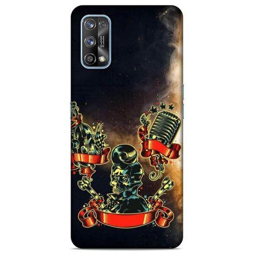 Lopard Oppo Realme 7 Pro Uyumlu Kılıf Tattoo's (16) Kalın Kılıf Karışık