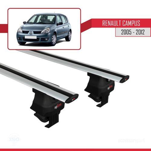 Renault Clio Storia/Campus 2005-2012 Arası ile uyumlu ACE-4 Ara Atkı Tavan Barı GRİ