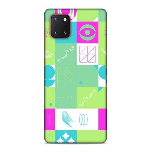 Samsung Galaxy Note 10 Lite Uyumlu Kılıf Insomnia (30) Silicone Case Pembe Yeşil