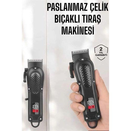Sıfır Tıraş Makinesi Dijital Göstergeli Paslanmaz Çelik Bıçaklı Taşınabilir
