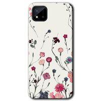 MRCİLETİSİM Realme C11 Kılıf HD Desen Baskılı Arka Kapak + Temperli Cam - Mat Çiçek