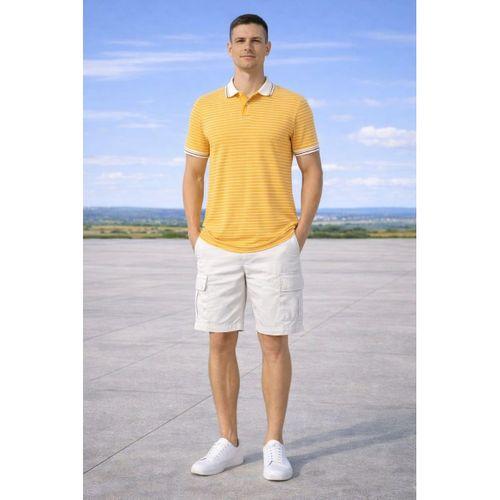 ALEXANDERGARDI ÇİZGİLİ POLO YAKA T-SHİRT (E21-8500)