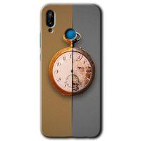 MRCİLETİSİM Huawei P20 Lite Kılıf HD Desen Baskılı Arka Kapak + Temperli Cam - Clocks Artwork