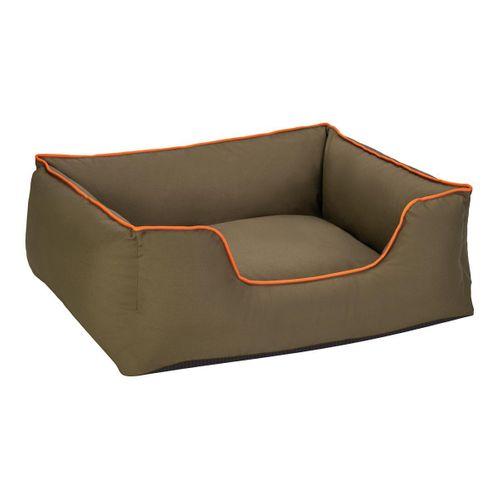 Pet Comfort Alpha  Köpek Yatağı Haki w Turuncu Biye M 80x65cm