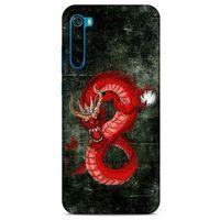 Xiaomi Redmi Note 8T Kılıf Dragons (23) Ultra Koruma Kılıfı Tatoo Kırmızı Ejderha
