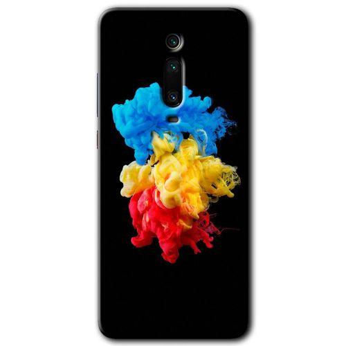BeRa Aksesuar Xiaomi Mi 9T Kılıf Baskılı Kapak - Black 1 +Tam Kaplayan Mat Seramik