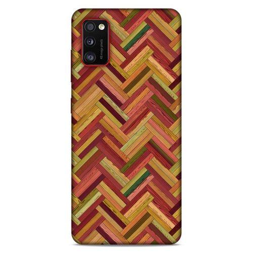 Lopard Samsung Galaxy A41 Uyumlu Kılıf Wood'X (40) Fit Silikon Kılıf Desenli