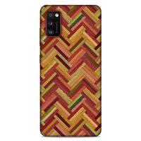 Lopard Samsung Galaxy A41 Uyumlu Kılıf Wood'X (40) Fit Silikon Kılıf Desenli
