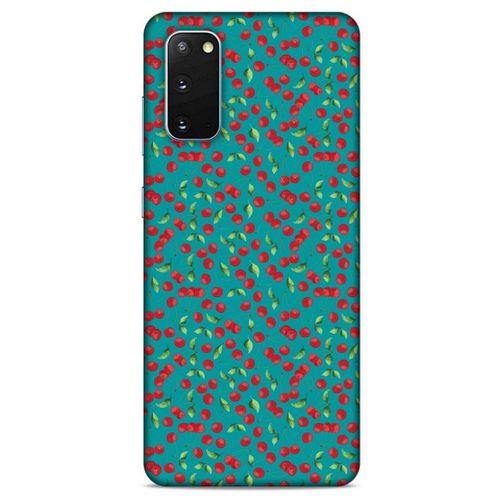 Frutix Vişne 01 Samsung Galaxy S20 Kılıf Desenli Silikon