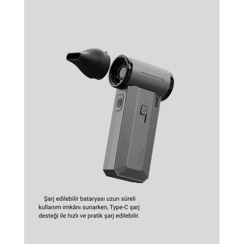 130000 Rpm Çok Fonksiyonlu Şarjlı Hava Üfleme Ve Vakum Temizlik Cihazı