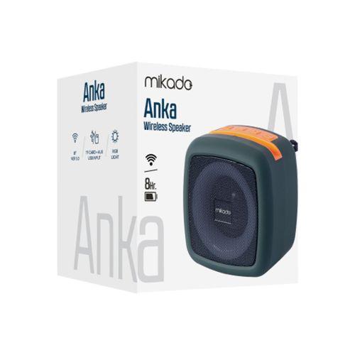 MIKADO MD-29BT ANKA, 5W, Taşınabilir, USB/AUX/BT/TF/TWS, RGB Işıklı, 1200mAh, Bluetooth Speaker