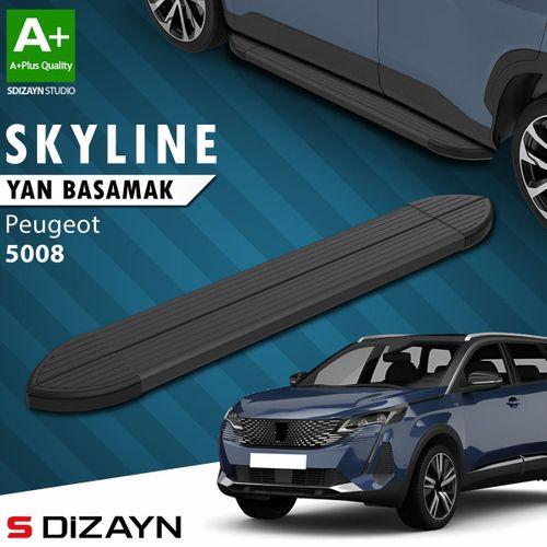 S-Dizayn Peugeot 5008 2 Skyline Siyah Yan Basamak 203 Cm 2017-2023 A+ Kalite