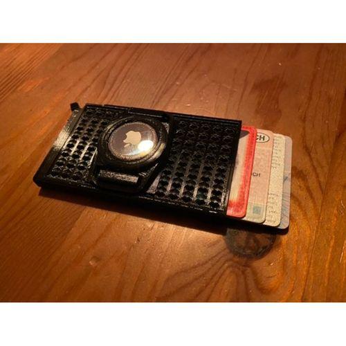 AirTag montajlı ince kredi arabası cüzdanı - 5130612