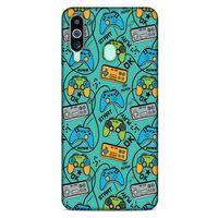 Retro (4) Desen Koruma Kılıfı Renkli Samsung Galaxy M40 Kılıf