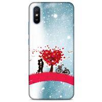 Lopard Xiaomi Redmi 9A Uyumlu Kılıf Bahar (20) Koruyucu Kılıf Kalpli Ağaç