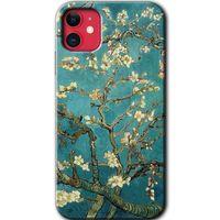 iPhone 11 Kılıf Baskılı Kapak - Almond Blossom +Tam Kaplayan Mat Seramik