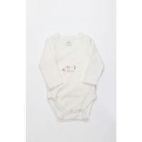 Bistyle Bistyle Kruvaze Body Uzun Kol Love You Smile 17147 Ekru