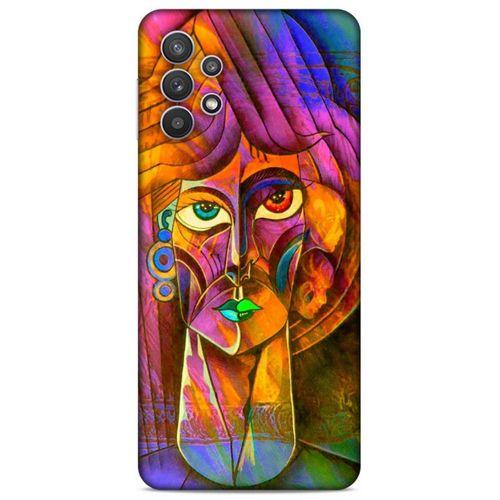 Lopard Samsung Galaxy A32 Uyumlu Kılıf Sürreal Yüzler ♀ (50) Shockproof Kılıf Desenli