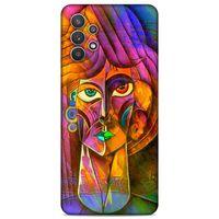 Lopard Samsung Galaxy A32 Uyumlu Kılıf Sürreal Yüzler ♀ (50) Shockproof Kılıf Desenli