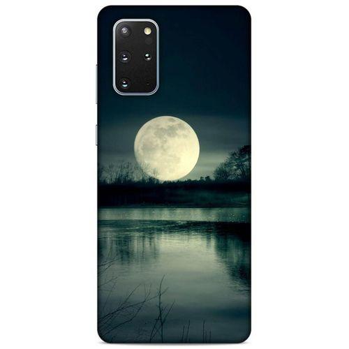 Lopard Samsung Galaxy S20 Plus Uyumlu Kılıf Gece'S (36) Glitter Kılıf Ay Göl