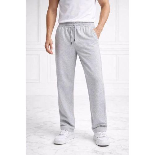 Erkek Düz Paça Beli Lastikli İpli Günlük Spor Eşofman Altı Rahat Fit - Gri