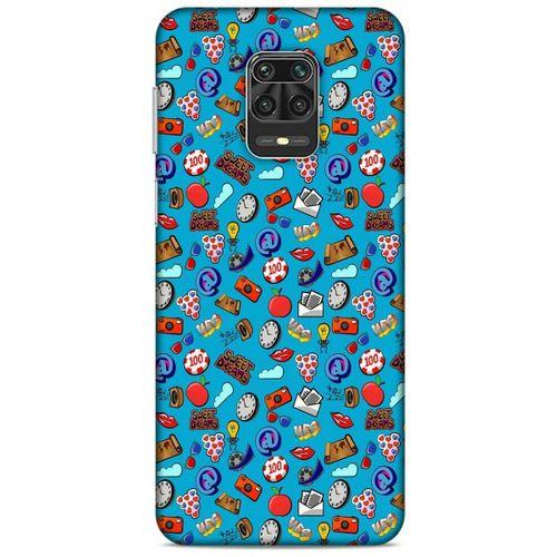 Retro (21) Desen Koruyucu Kapak Renkli Xiaomi Redmi Note 9 Pro Kılıf