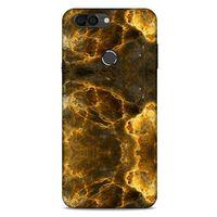 Mermer Desenli (9) Tema Kılıf Koyu Kahverengi Vestel Venüs V6 Kılıf