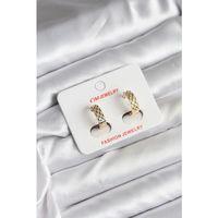 14K Gold Renk Kaplama CM Kadın Küpe