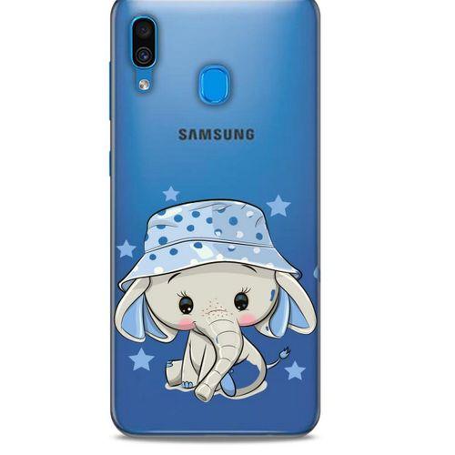 Zoologix (46) Samsung Galaxy A20s Şeffaf Kılıf Silikon Desenli