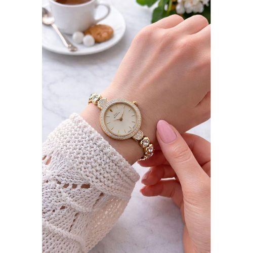 RMS Romanson Su Yolu Özel Taşlı Kordon 2 Yıl Garantili 5 Atm Kadın Kol Saati+Bileklik A.2131.25