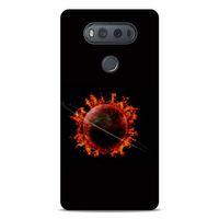 Lopard LG K61 Uyumlu Kılıf FireX (47) Crystal Flex Kılıf Satürn Ateşi