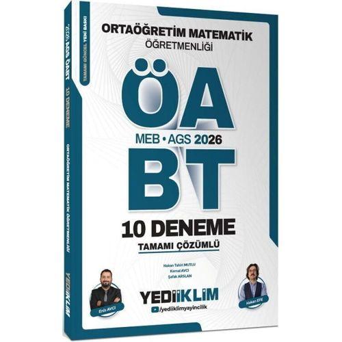 2026 MEB AGS ÖABT Ortaöğretim Matematik Öğretmenliği Tamamı Çözümlü 10 Deneme Yediiklim