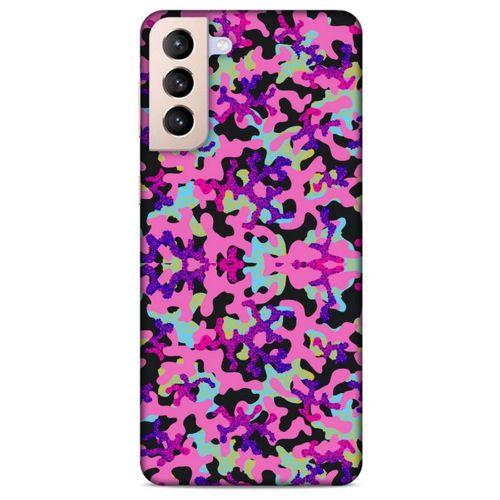 Samsung Galaxy S21 Plus Uyumlu Kılıf Pembe Delisi (34) Slim Armor Kılıf Kamuflaj