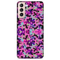 Samsung Galaxy S21 Plus Uyumlu Kılıf Pembe Delisi (34) Slim Armor Kılıf Kamuflaj