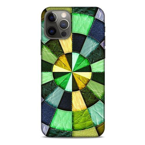 Apple iPhone 12 Pro Kılıf Patchwork (36) Glitter Kılıf Yeşil Tonları