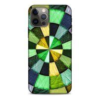 Apple iPhone 12 Pro Kılıf Patchwork (36) Glitter Kılıf Yeşil Tonları