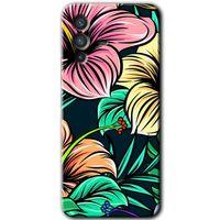 Vivo V23 5G HD Baskılı Kılıf + 9D Tam Ekran Koruyucu - Çizim Çiçekler