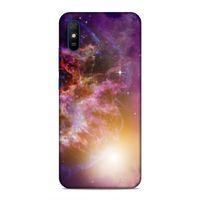 Xiaomi Redmi 9a Kılıf Mor Galaksi Arka Kapak Silikon Koruma Full Koruyucu