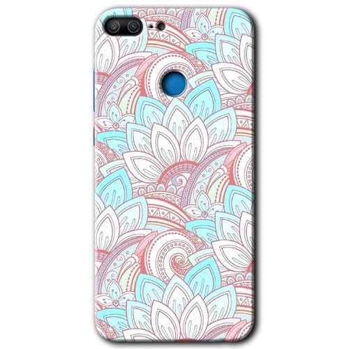 Honor 9 Lite Kılıf HD Desen Baskılı Arka Kapak - Çin Mandala 1 + Kırılmaz Cam