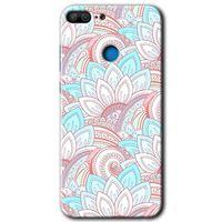Honor 9 Lite Kılıf HD Desen Baskılı Arka Kapak - Çin Mandala 1 + Kırılmaz Cam