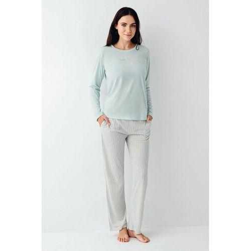 Pierre Cardin 9050-s Kadın Uzun Kol Pijama Takım