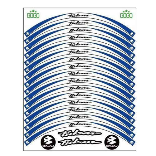 BAJAJ Bajaj Mavi Beyaz Pulsar Uyumlu Reflektörlü 1 Set Jant Şeridi