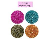 Kesme Cam Boncuk 2mm - 4 Renk - Toplam 80 Gram - BNC438